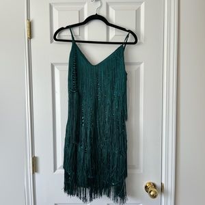 Lulus fringe dress size medium